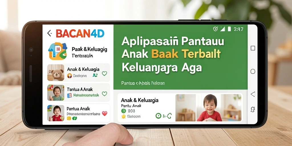 Antarmuka user-friendly BACAN4D untuk memantau anak-anak.