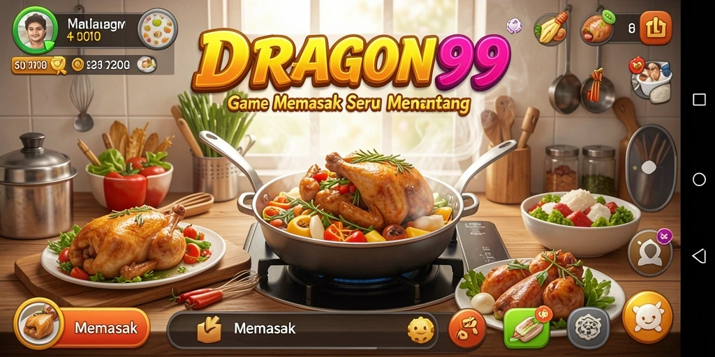 Antarmuka menarik dan fitur memasak yang menyenangkan.