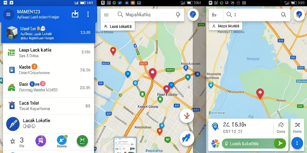 Antarmuka MAMEN123 menampilkan pemantauan lokasi real-time yang jelas.