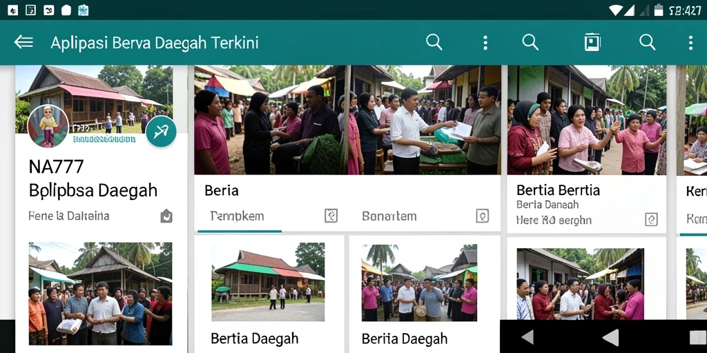 Antarmuka NA777 menampilkan berita daerah dengan rapi dan mudah dipahami.