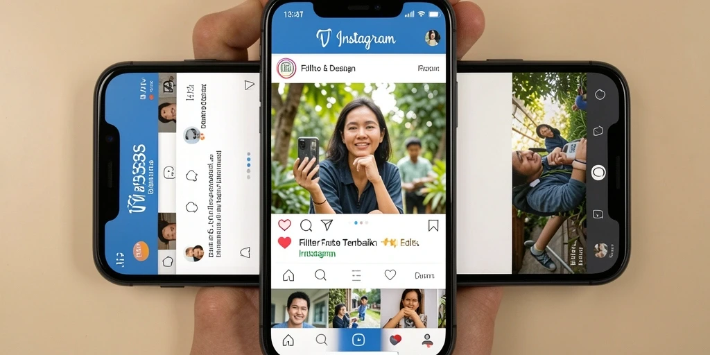 Tampilan antarmuka aplikasi Filter Instagram VIP333 yang menarik dan intuitif.