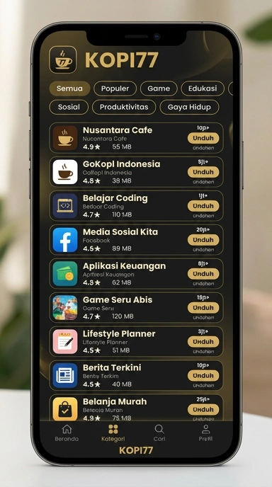 Katalog Aplikasi Populer di Kopi77 – Temukan yang Terbaik!