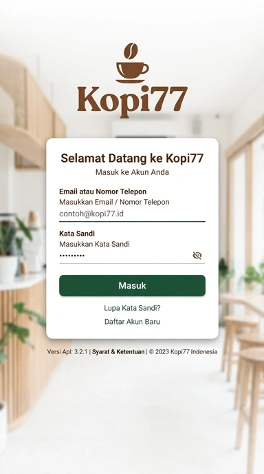 Masuk ke Akun Anda di kopi77 Sekarang