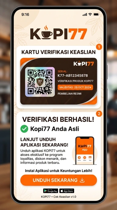 Halaman Resmi Unduh APK kopi77 untuk Android